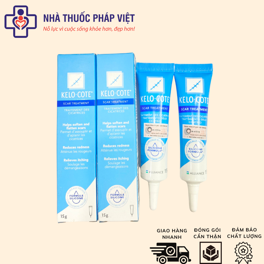 Kelo Cote gel ngừa, giảm sẹo 15g