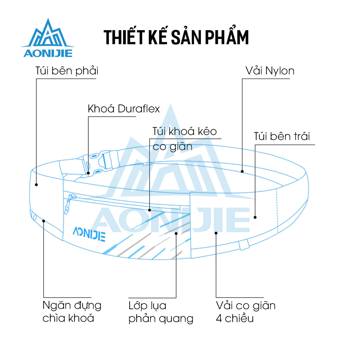 Đai chạy bộ Aonijie W8105