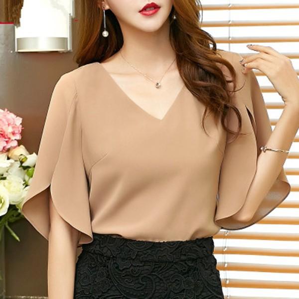 [HCM]Áo sơ mi tay xẻ sang chảnh