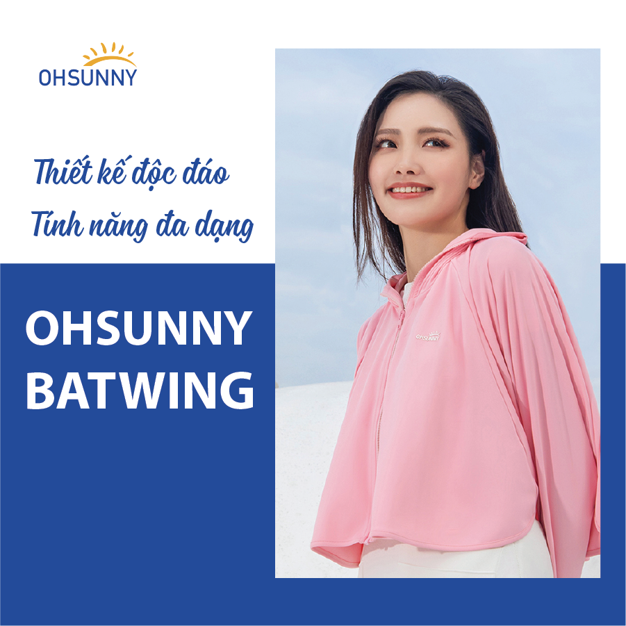 Áo chống nắng nữ OHSUNNY Batwing UPF50+++