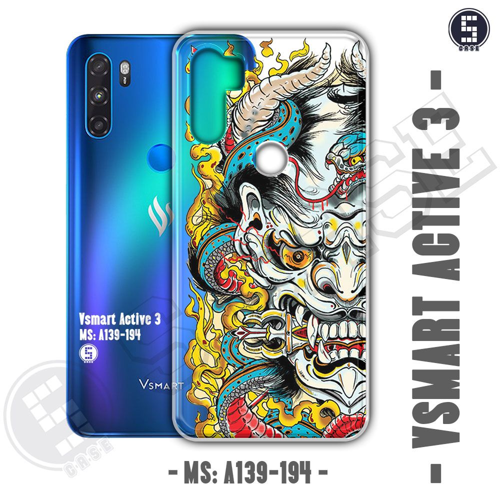 Ốp cho Vsmart Active 3 hình Quỷ Nhật 2 A139-194