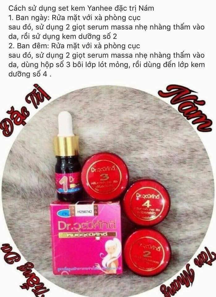 Bộ kem đỏ 5 món Thái Lan