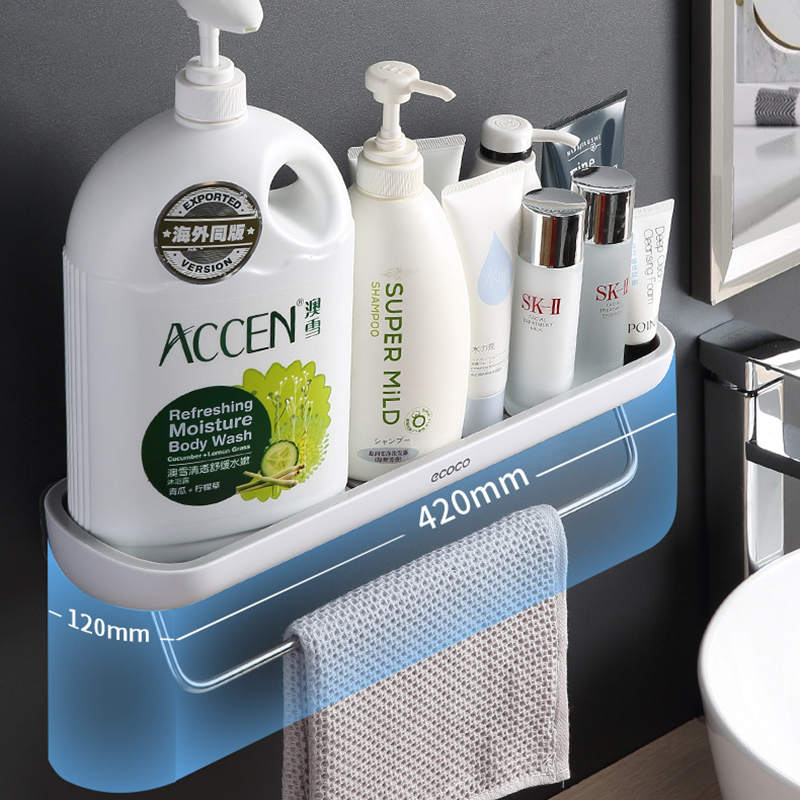 Kệ treo đồ nhà tắm, nhà bếp Ecoco E1923 có móc