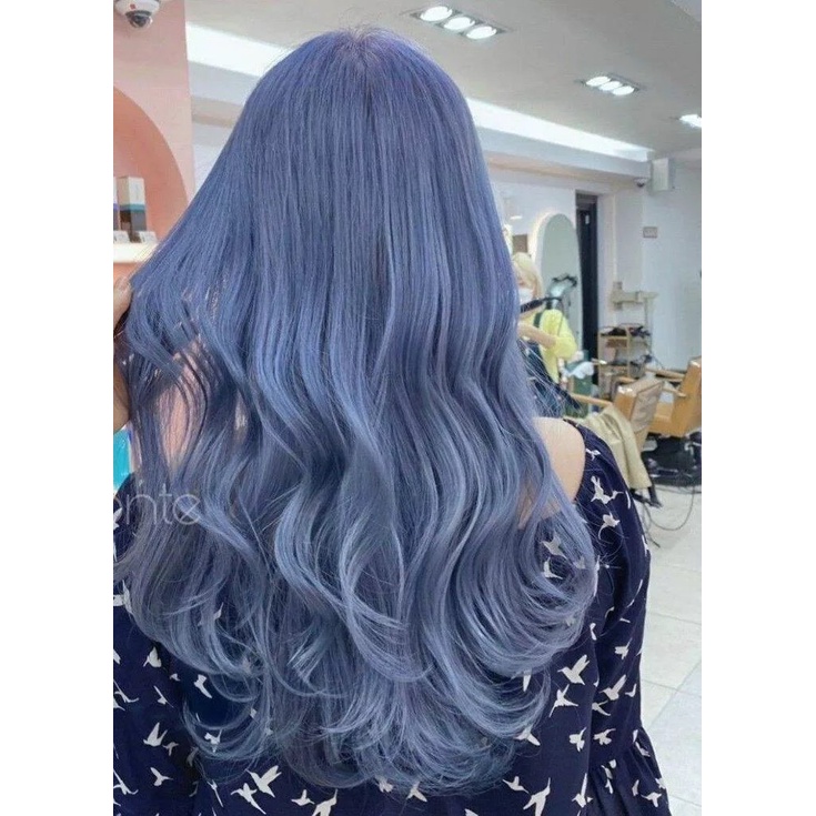 Thuốc nhuộm tóc, kem nhuộm tóc khói sáng ánh xanh blue 11/18 amethyst blue ash cần tẩy tóc - sscl1118