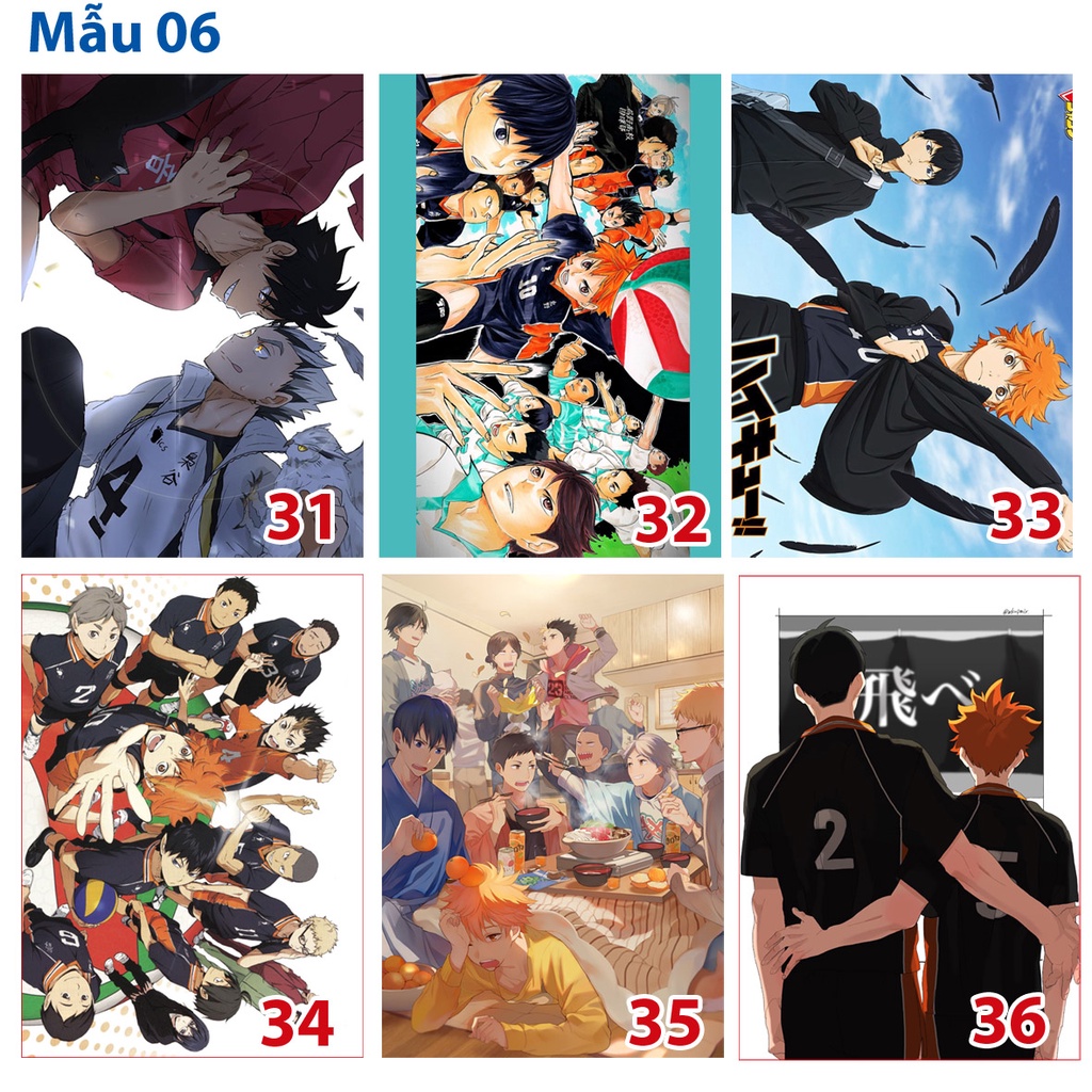 Poster / Tranh dán tường anime Haikyuu! ( 18 mẫu )