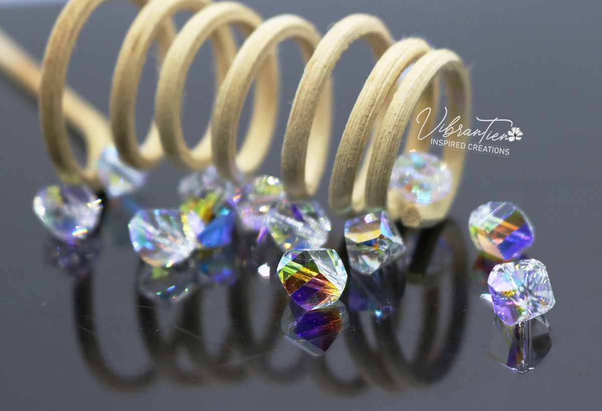 Pha lê Swarovski Áo hạt lựu 6mm/8mm (Combo 1/10/20/30 viên)