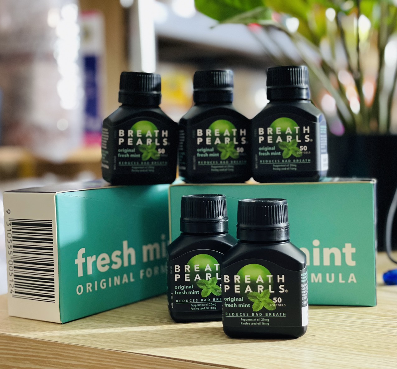 [HÀNG ÚC] Viên uống thơm miệng Breath pearls 50 viên