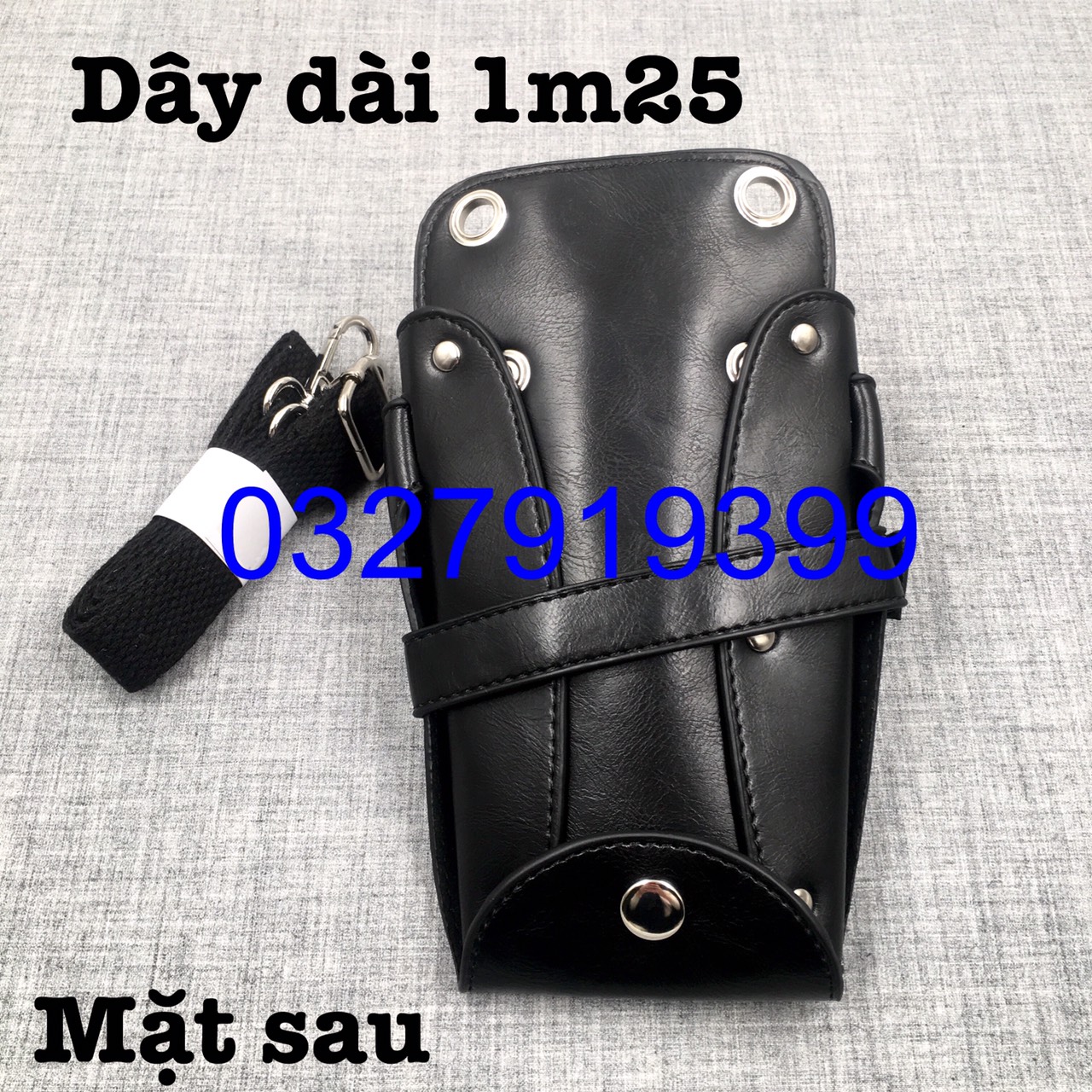 Túi Đeo Đựng Kéo Cắt Tóc MS1979 - Nhiều Ngăn, Khâu Thủ Công, Dây Dài 1m25, Thích Hợp Đeo Hông Hoặc Chéo - Túi Đeo Đa Năng Cho Thợ Làm Đẹp Tóc