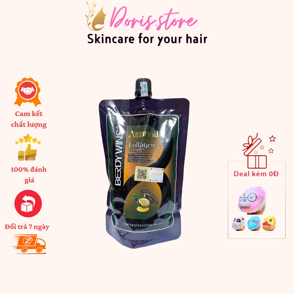 [CHÍNH HÃNG] Hấp phục hồi – Arganoil Collagen Complex – BERDYWINS – 500ml