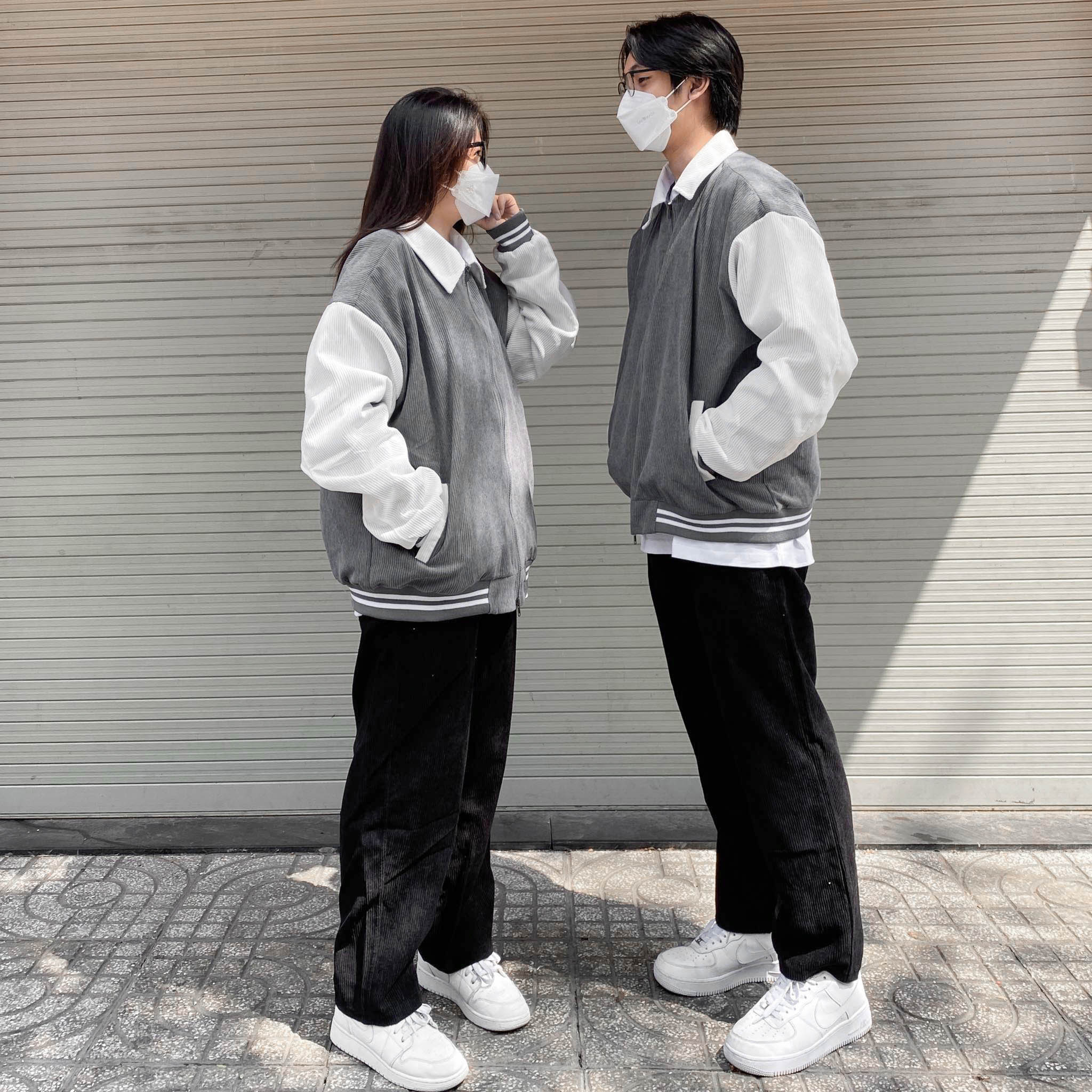 Áo Khoác OVERSIZE FF CODUROY COACH JACKET
