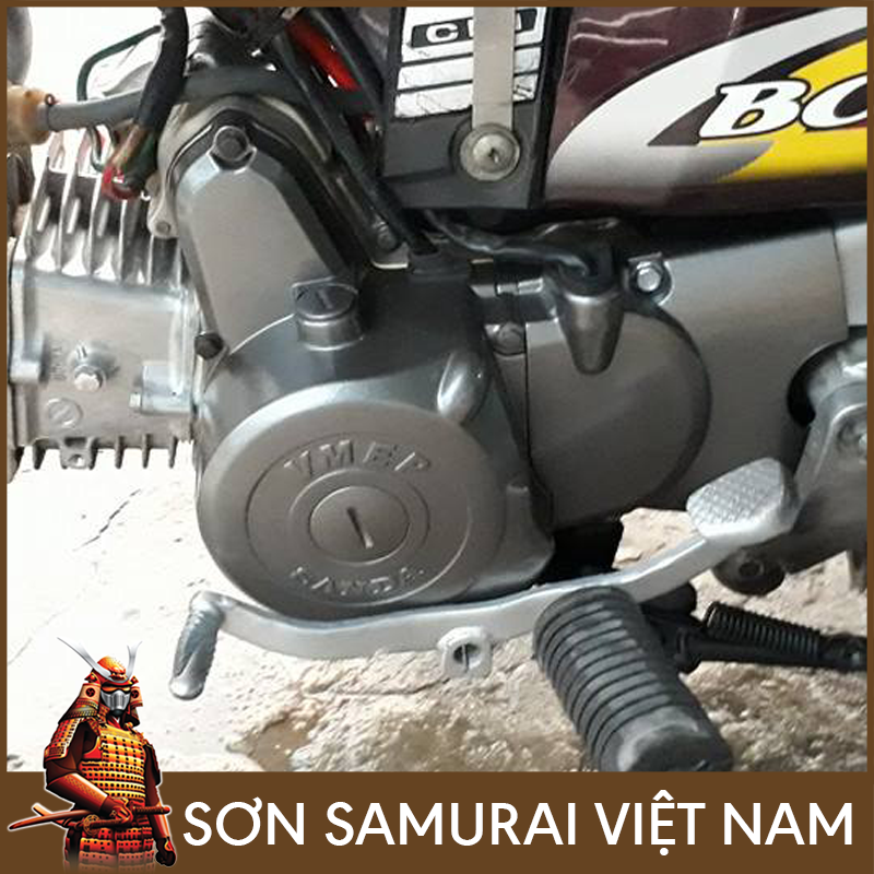 Sơn samurai màu xám bạc - Combo lốc máy y137 sơn xịt samurai