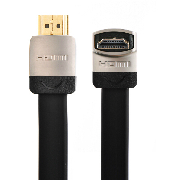 Cáp HDMI 1,5m góc lên 90 độ, dẹt, mỏng Ugreen 10282