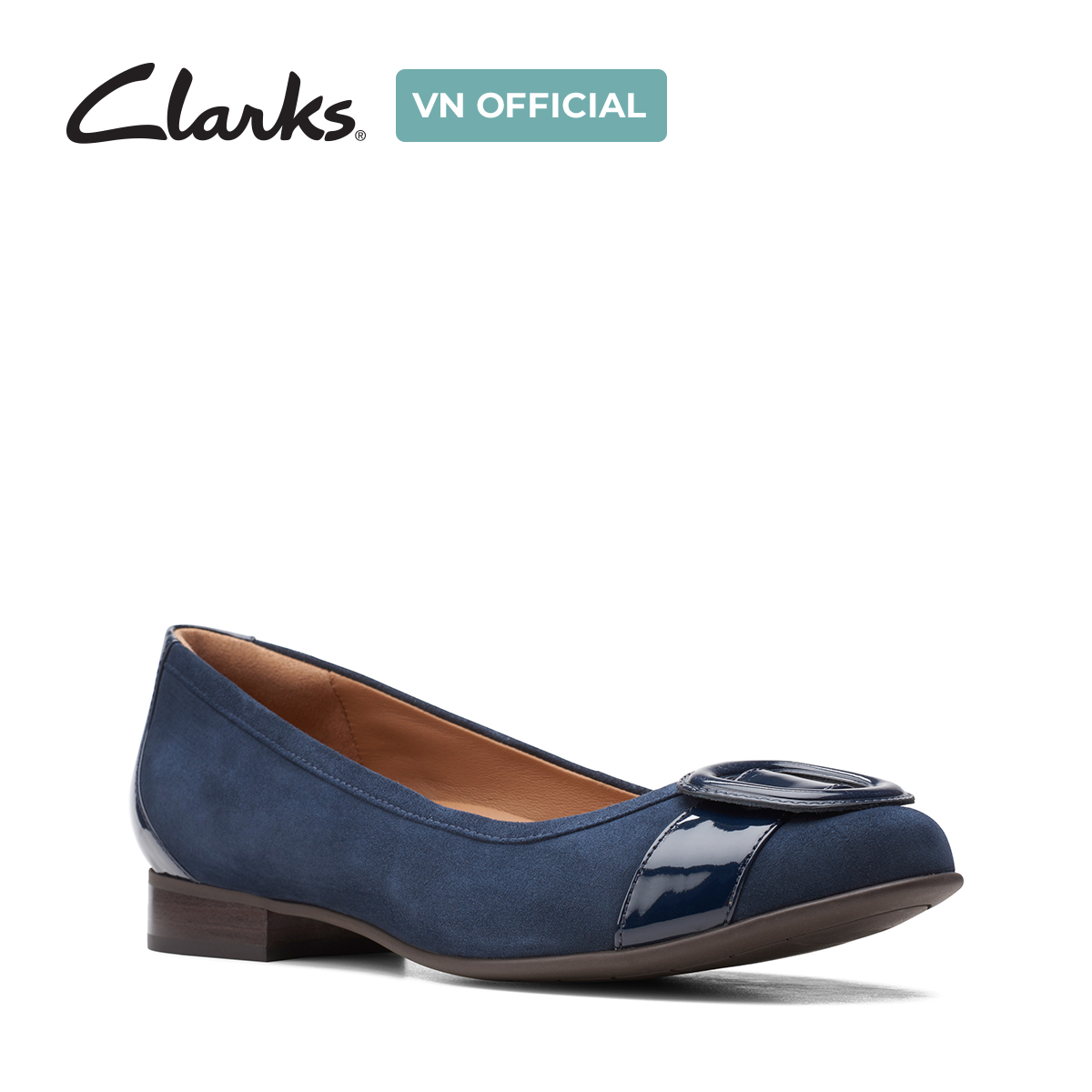 Giày Búp Bê Da Nữ Clarks - Un Blush Cove