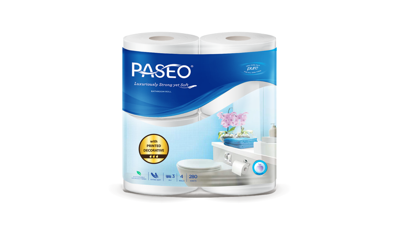 Giấy vệ sinh Paseo 4 cuộn in hoa cao cấp