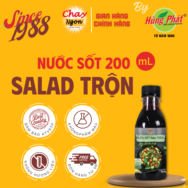 Sốt rau trộn chay ngon hùng phát chai 200ml