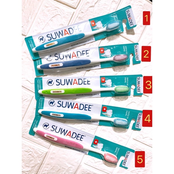 SÉT 10 BÀN CHẢI ĐÁNH RĂNG SUWADEE. HÀNG THÁI LAN CAO CẤP