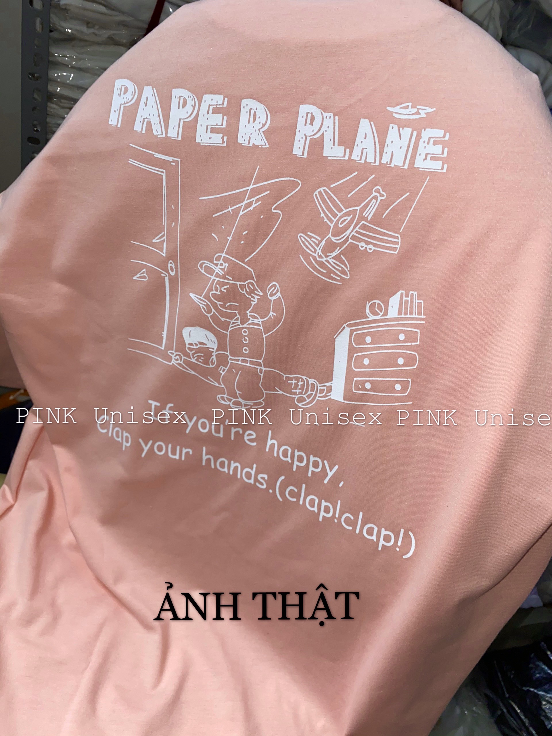 [HCM][ FULL SIZE + ẢNH THẬT  ] Áo thun tay lỡ PAPER PLANE Unisex