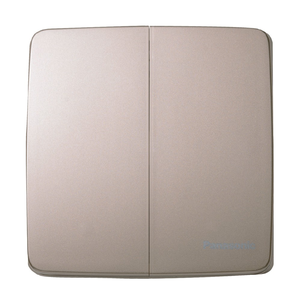 Bộ 2 công tắc 2 chiều Panasonic dòng Minerva (trắng - vàng ánh kim - xám ánh kim)