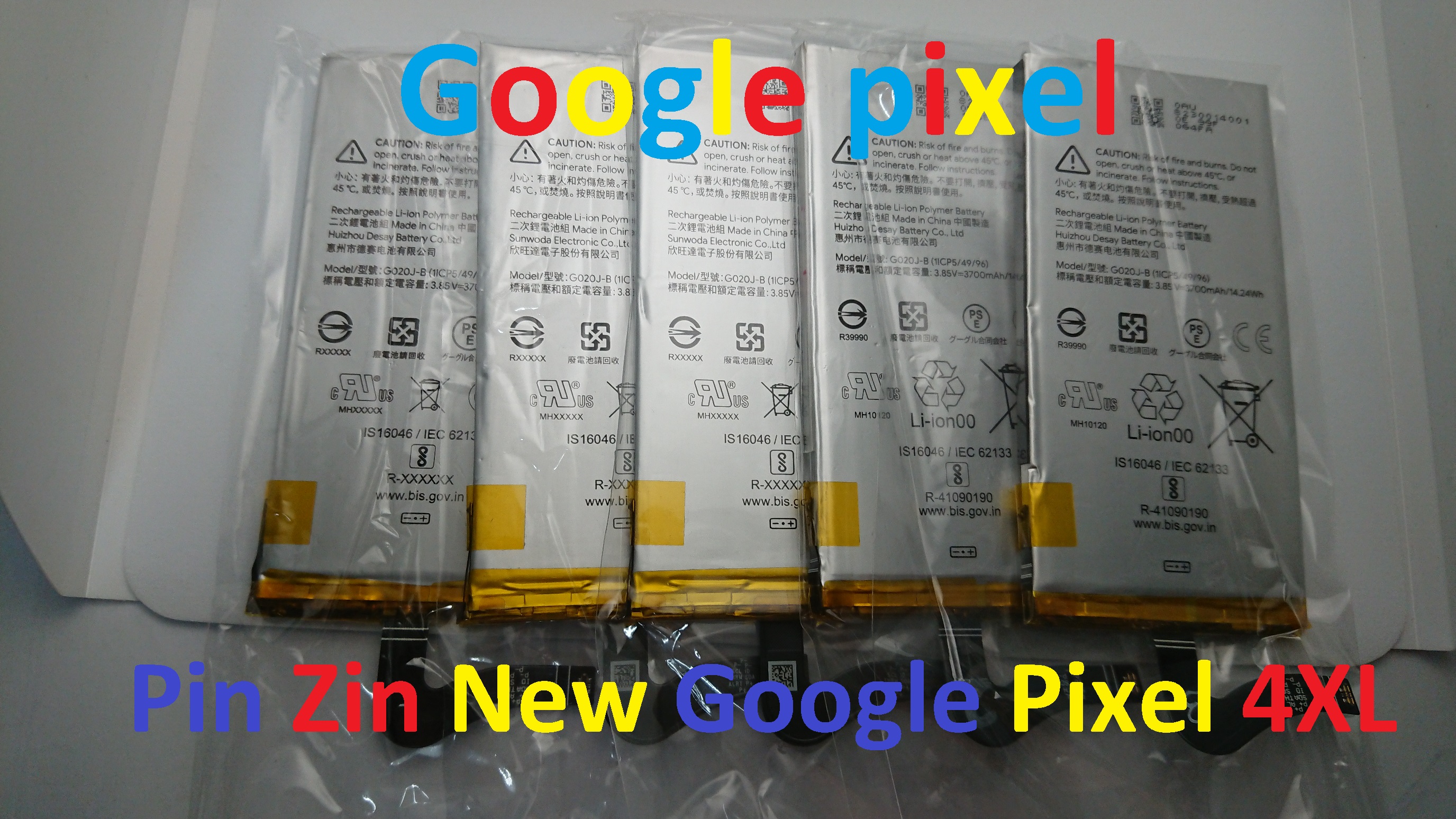 PIN ZIN NEW-ORIGINAL BATTERY GOOGLE PIXEL 4XL : G020J-B
