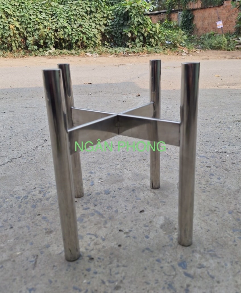 ( HCM ) CHÂN ĐẾ CHẬU HOA INOX 304
