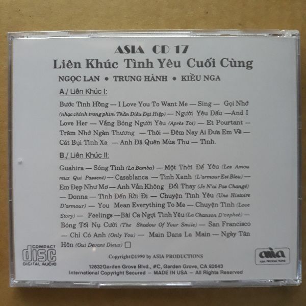 Bộ 3 đĩa cd Liên khúc tình yêu phono