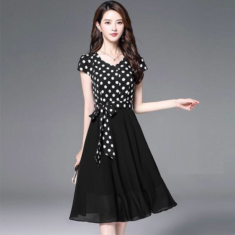 Đầm chấm bi cao cấp -  TP