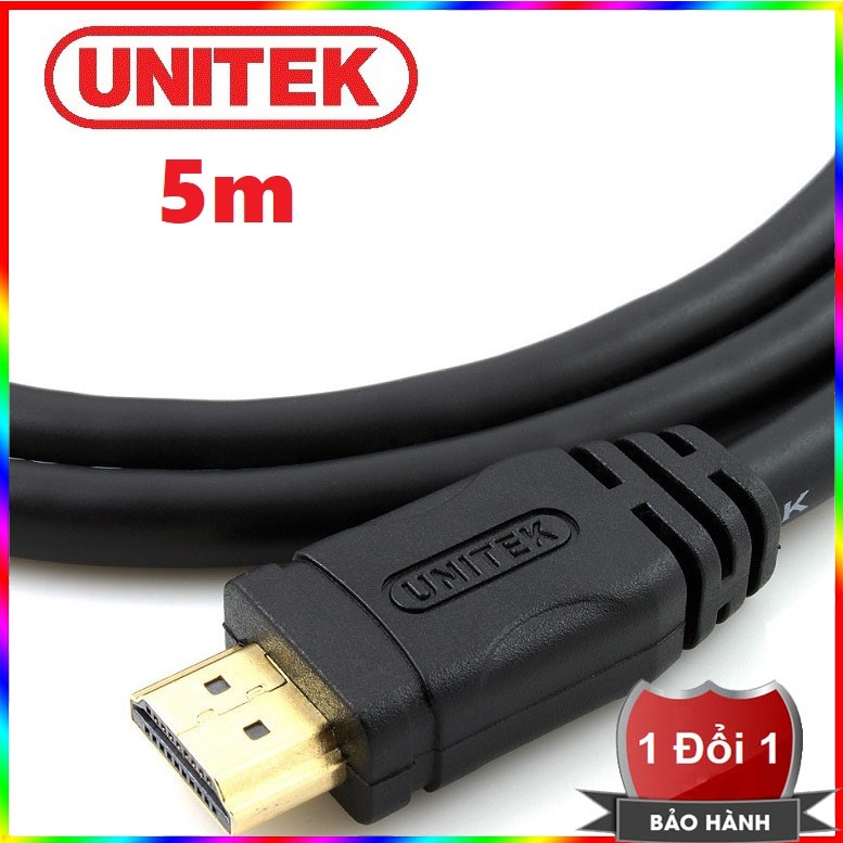 Dây cáp 2 đầu hdmi unitek 5m - dây hdmi 2 đầu unitek 5m - cáp hdmi 2 đầu unitek 5m