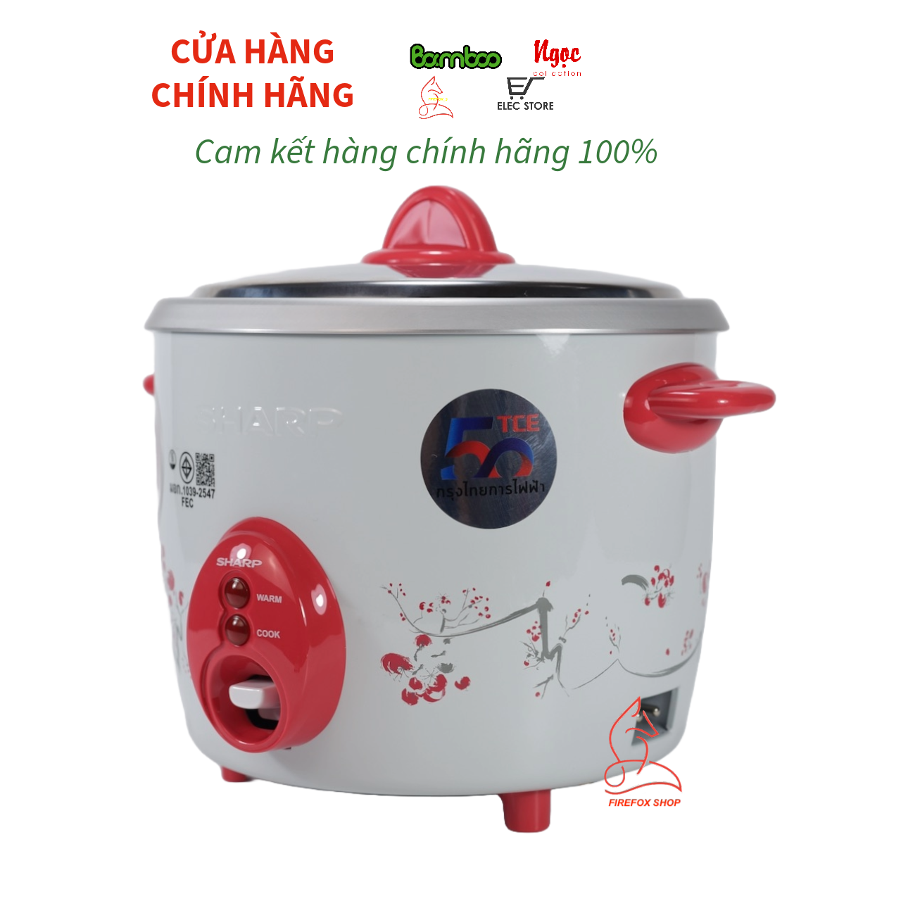 Nồi Cơm Điện SHARP 1.1L KSH-D11 Nhập Khẩu Thái Lan (Giao Màu Ngẫu Nhiên)