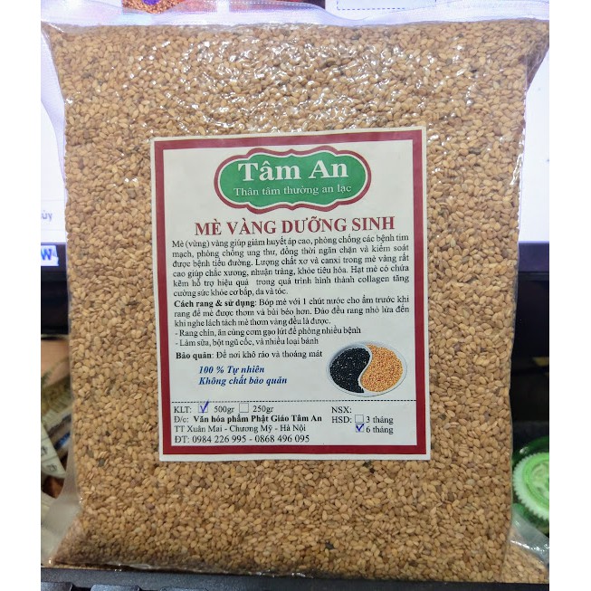 VỪNG (MÈ) VÀNG NGUYÊN VỎ 500GR