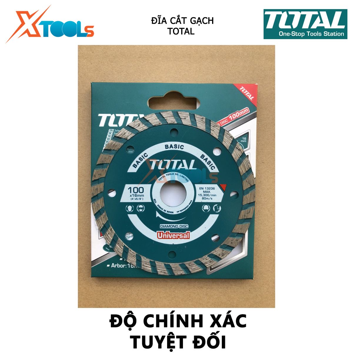 Total mini cutting disc tile width 7.5mm, full size 5-7-9inch, for industrial tile cutting xtools