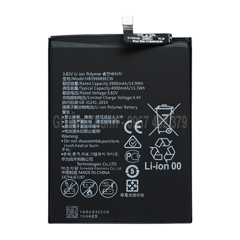 Pin thay thế cho Huawei Y9 2019 JKM-LX2 JKM-LX3 4000mAh Zin