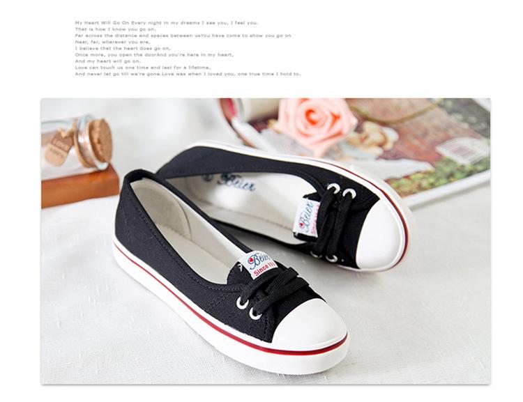 Giày Lười Nữ, Giay Luoi Vai Nu, giày Slip-on Vải Mềm Mại, giày lười nữ buộc dây
