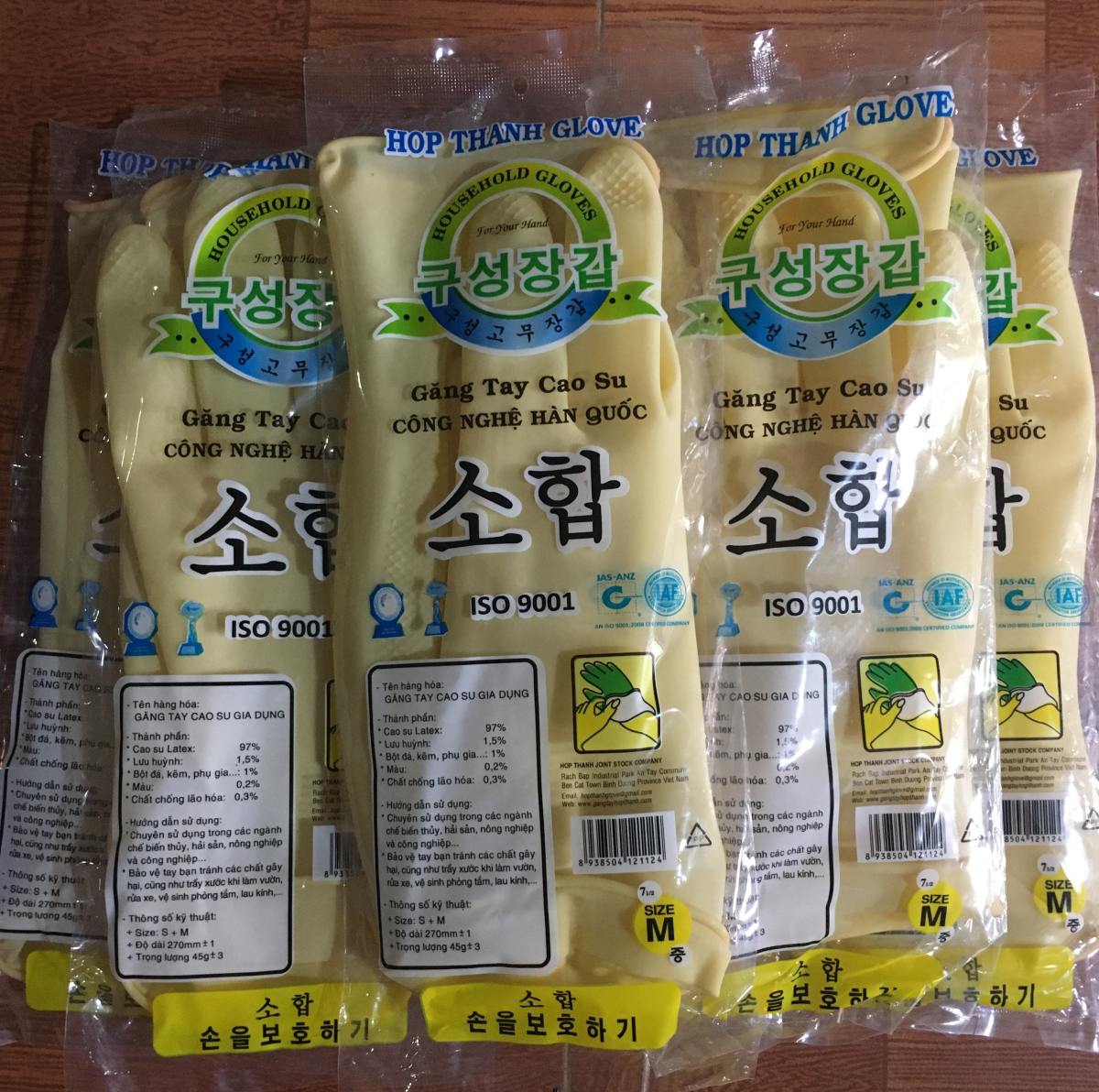 Combo 10 Đôi Găng tay cao su ngắn Hợp Thành