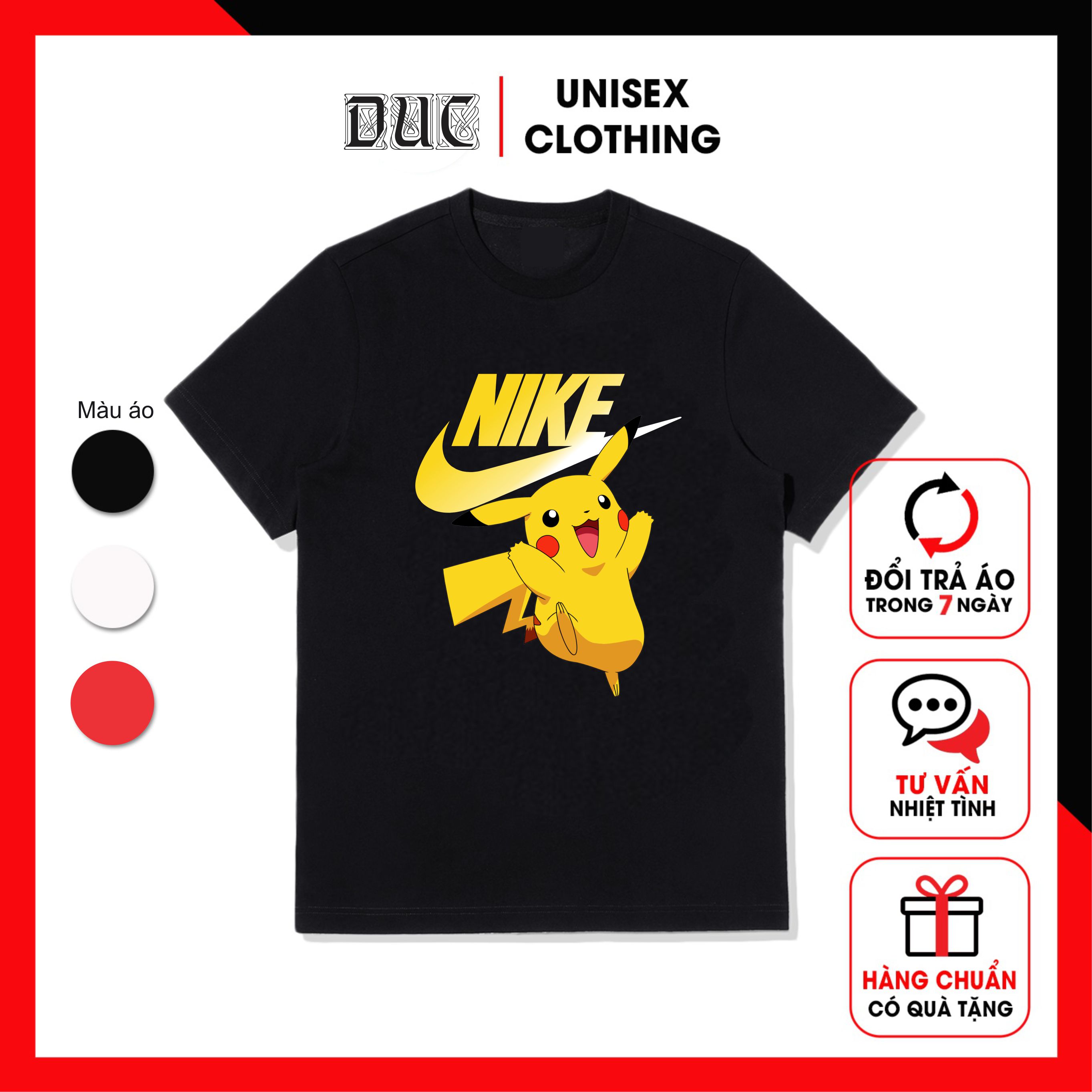 Bộ Sưu Tập Áo Thun Pokemon Dễ Thương Màu Đen