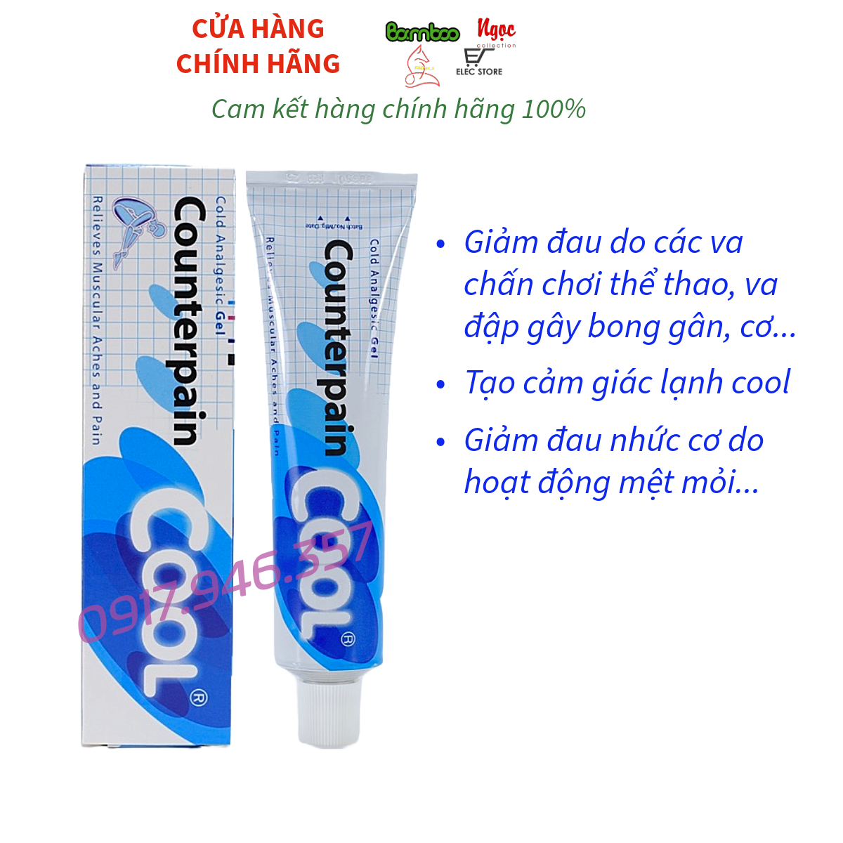 Cao xoa bóp Counterpain Cool 60g Thái Lan