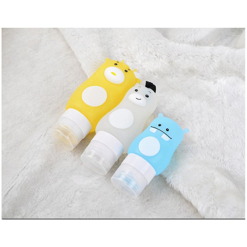 Chai silicon đựng nước rửa tay du lịch hình thú cưc cute