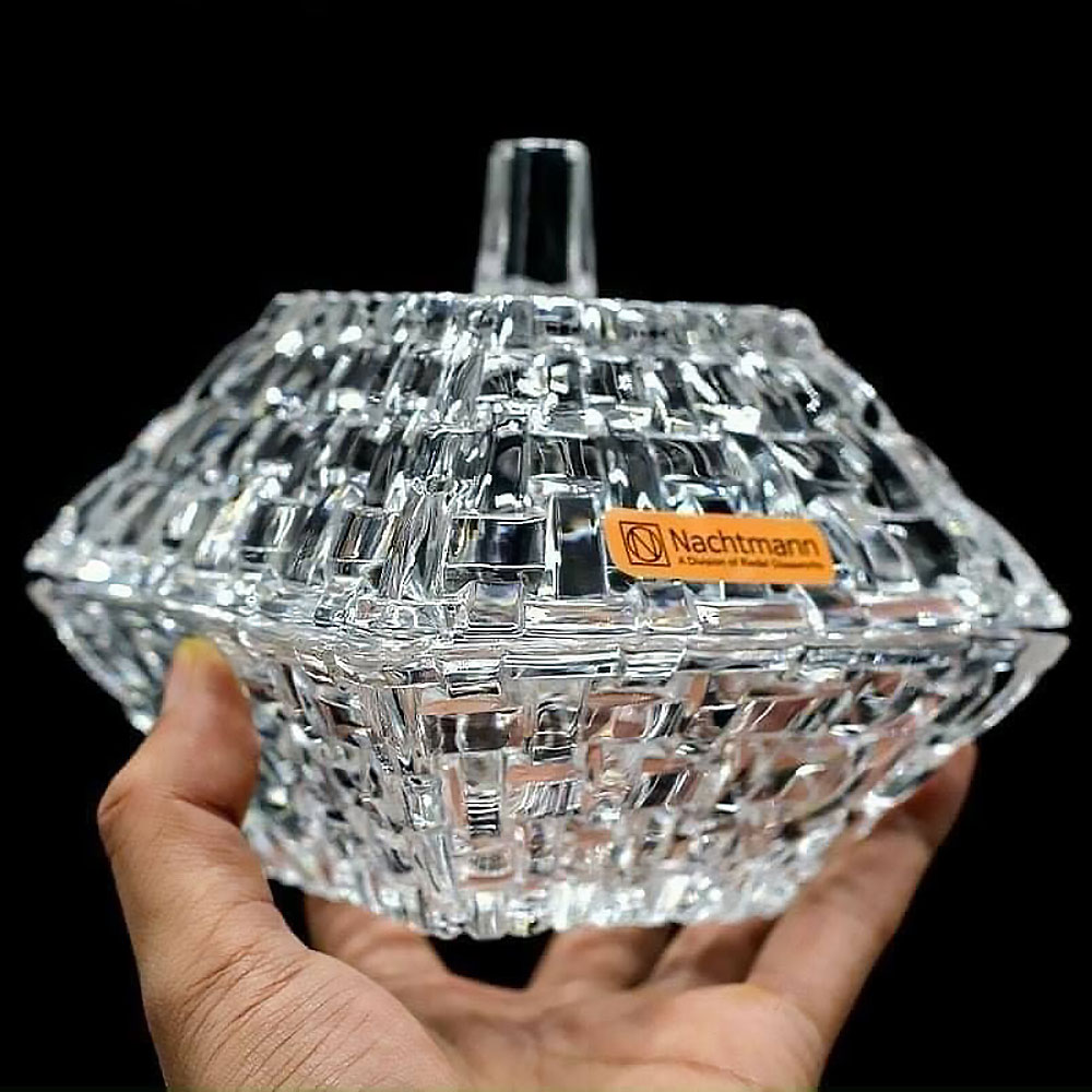 Bát Pha Lê Nachtmann 92069 Bossa Nova 12cm, Kèm Nắp Đậy