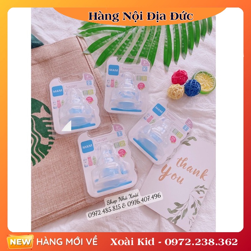 Núm ti thay thế bình sữa MAM của Đức- Đủ Bill