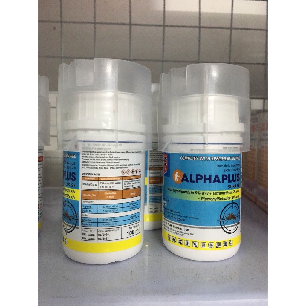 Chế phẩm phun muỗi không mùi  ALPHAPLUS SUPASE (100ML)