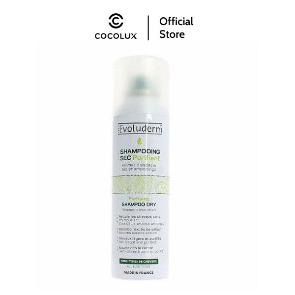 Dầu Gội Khô Evoluderm 200ml COCOLUX
