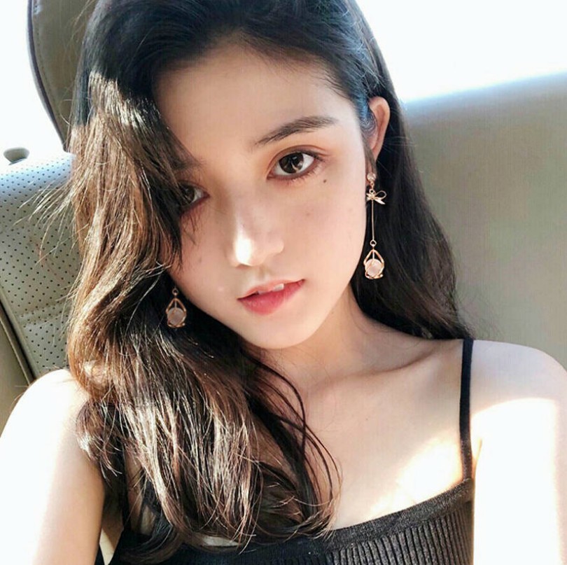 Bông tai nữ dáng dài mix ngọc trai