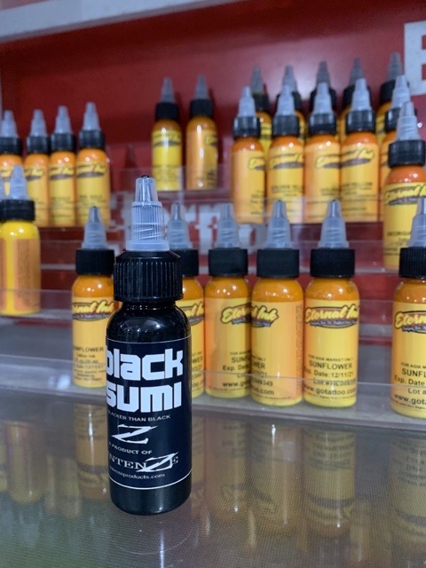 Mực Xăm Black sumi đen đẹp 30ml