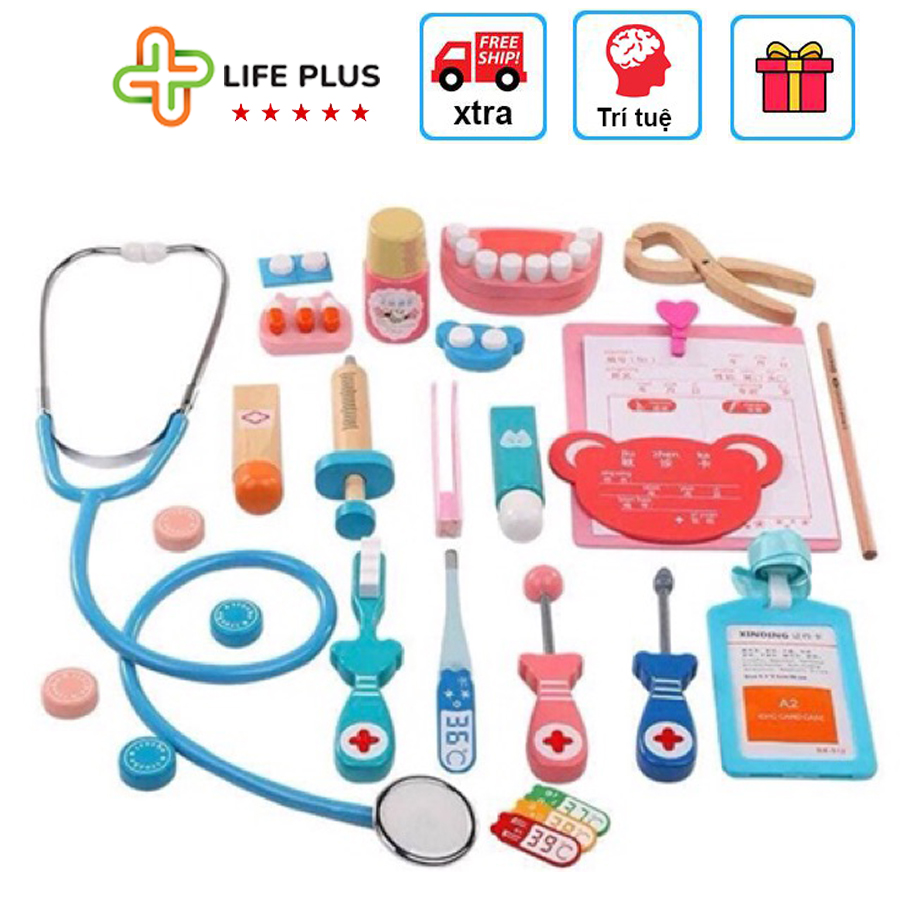 Đồ Chơi Đóng Vai Bác Sỹ Bằng Gỗ Cho Bé