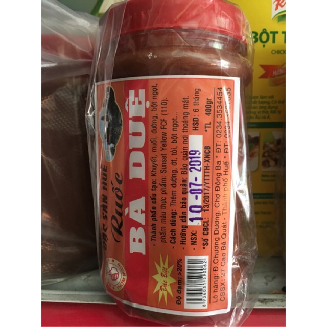 combo 2 hủ mắm ruốc bà duệ350gr