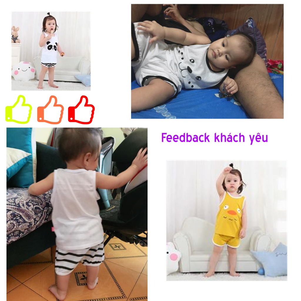 Combo 5 bộ quần áo bé trai 3-13kg