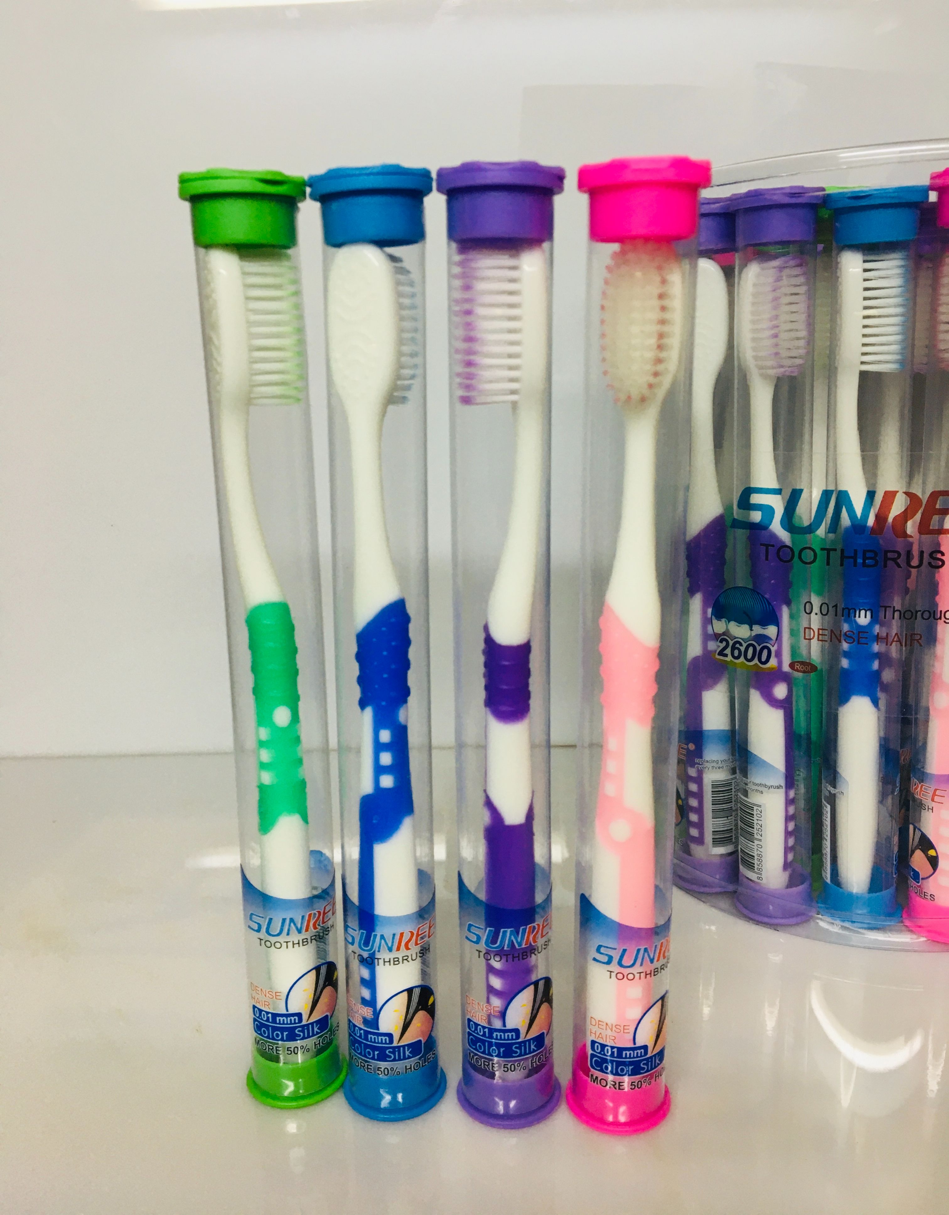 Combo 10 Bàn Chải Đánh Răng Sunree Thái Lan Siêu Mềm 0.01mm