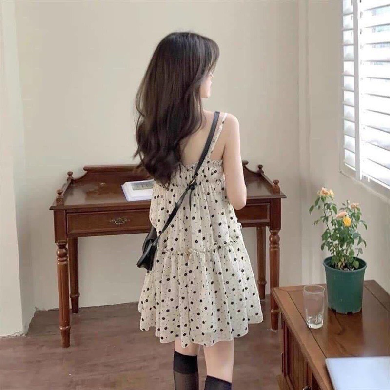 Váy 2 Dây Hoa Nhí Baby Doll