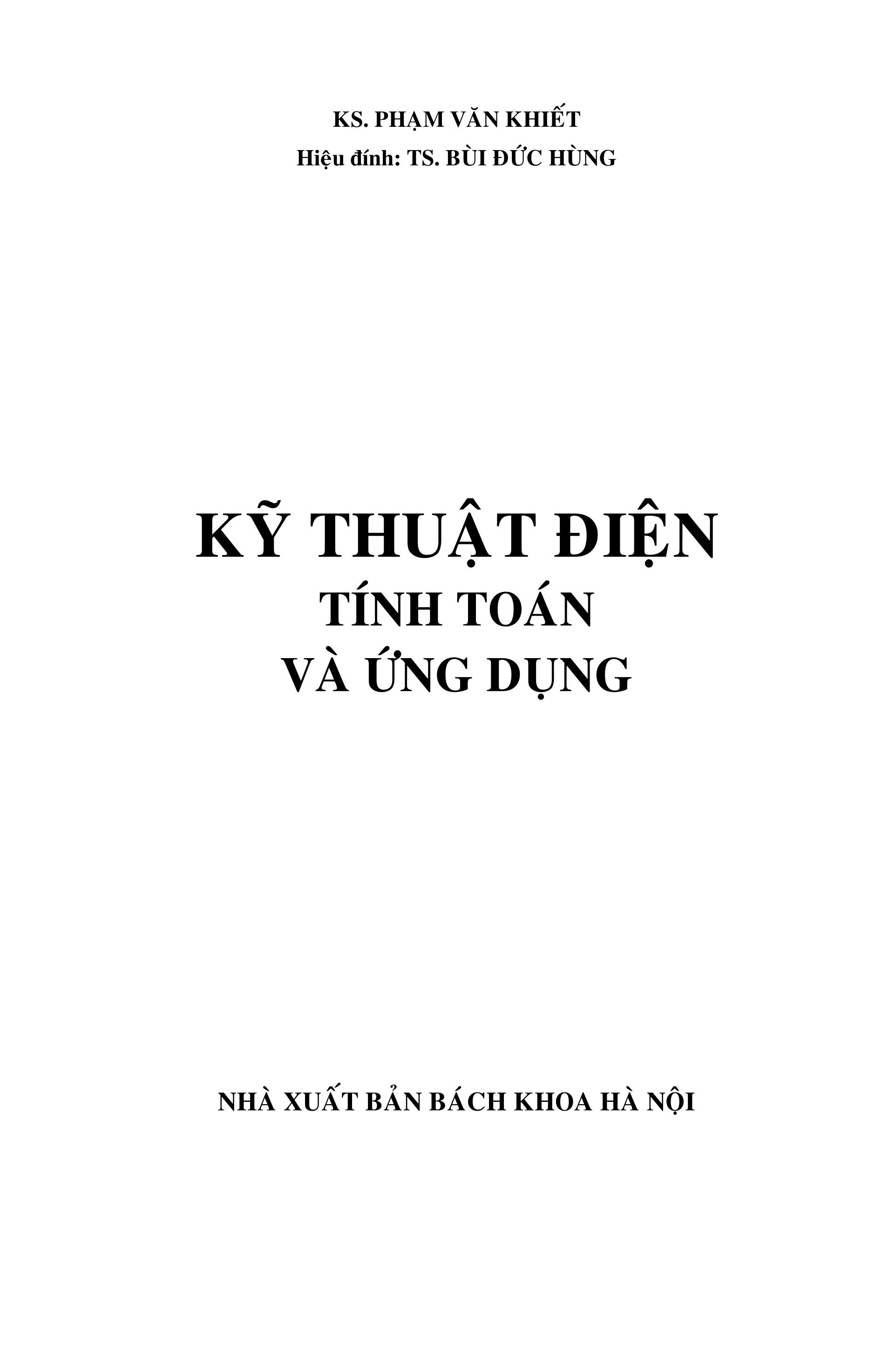 Kỹ Thuật Điện Tính Toán Và Ứng Dụng