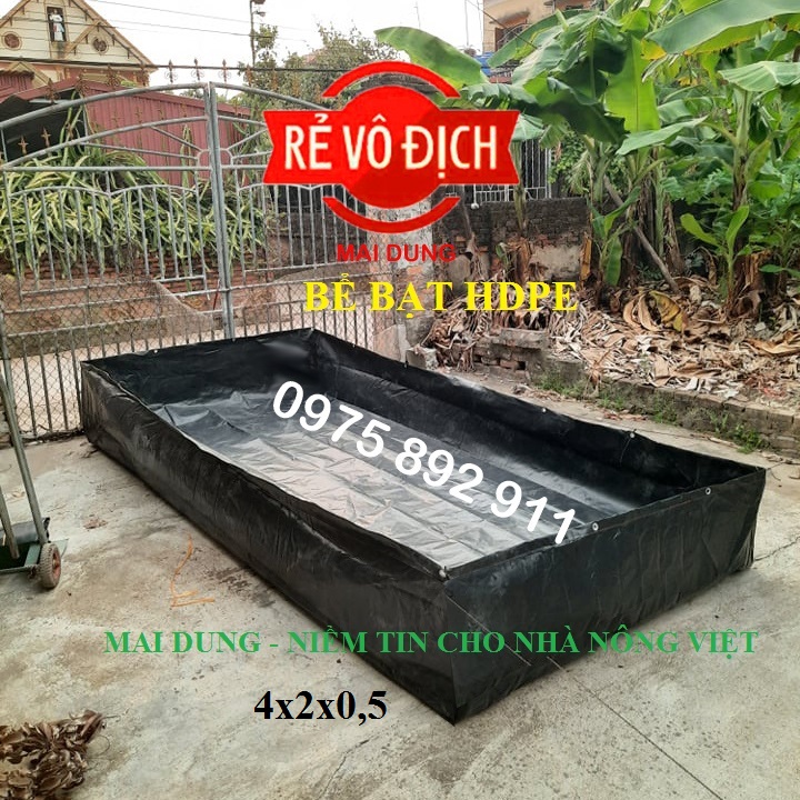 Bể bạt nuôi tôm cua cá ốc ếch lươn - loại hdpe