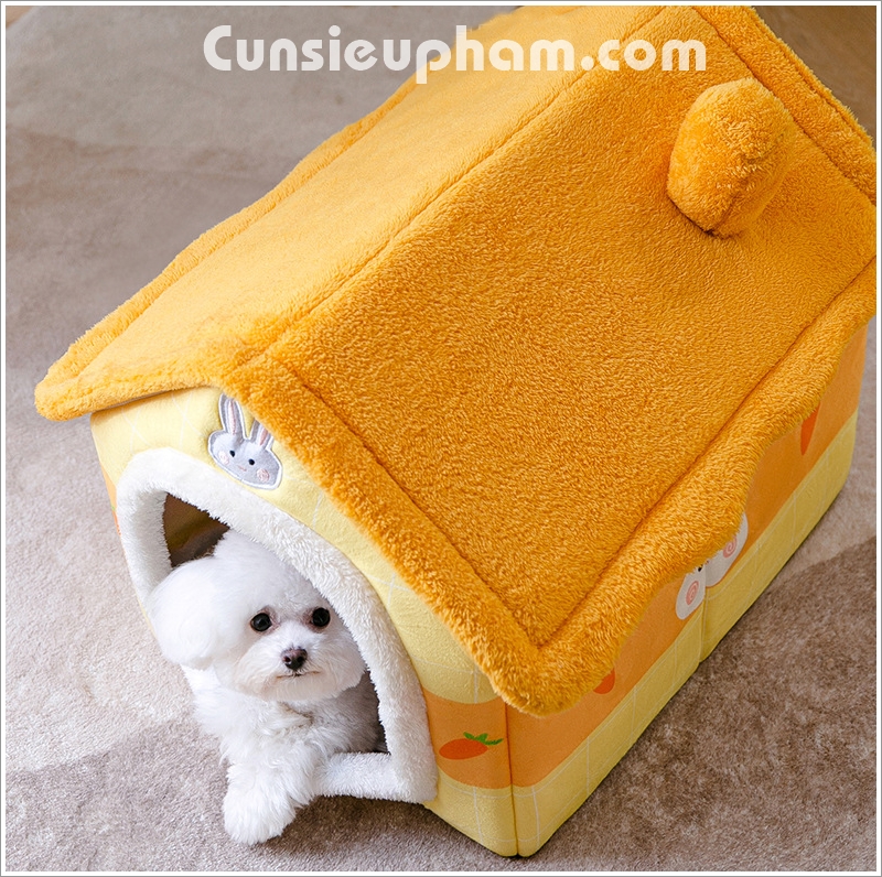 Nhà nệm bông siêu êm ái cho chó mèo